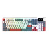 คีย์บอร์ดเกมมิ่ง Signo Gaming Keyboard Tri-Mode ALESTER KB-733W White
