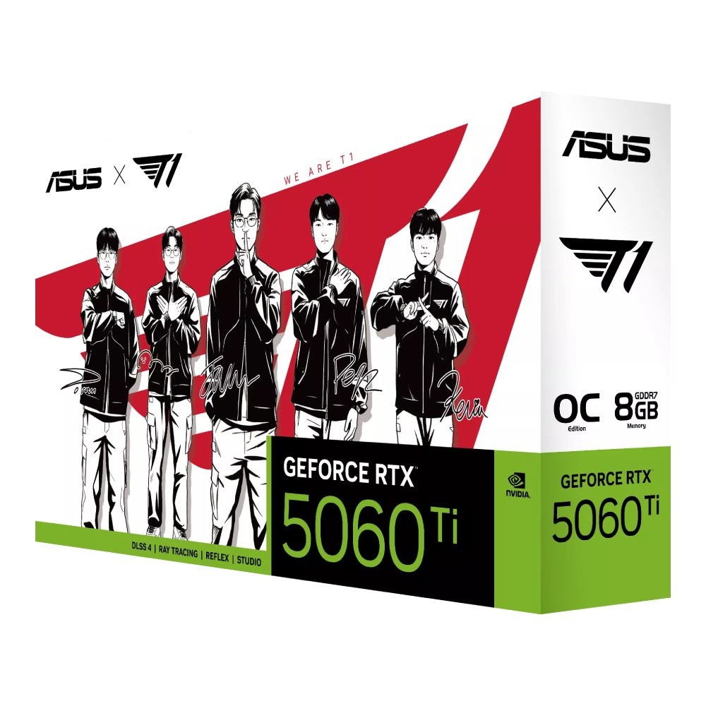 การ์ดจอ ASUS T1 GeForce RTX 5060 Ti 8GB GDDR7 OC Edition