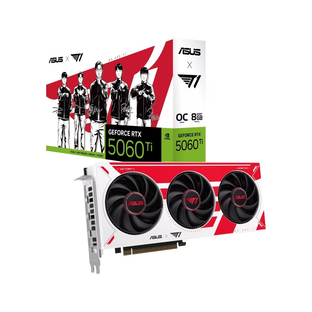 การ์ดจอ ASUS T1 GeForce RTX 5060 Ti 8GB GDDR7 OC Edition