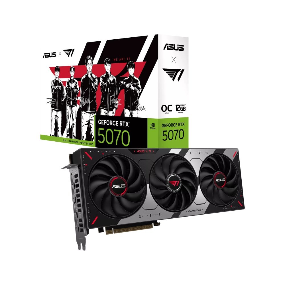 การ์ดจอ ASUS T1 GeForce RTX 5070 12GB GDDR7 OC Edition