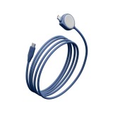 สายชาร์จ Energea Flow Duo Watch 2-in-1 C to C + Watch Cable (for Apple Watch) 60W 1.5M - Blue