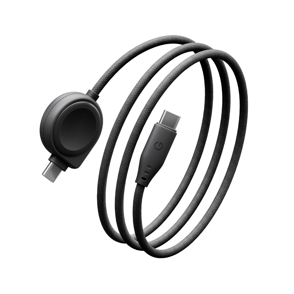 สายชาร์จ Energea Flow Duo Watch 2-in-1 C to C + Watch Cable (for Samsung Watch) 60W 1.5M - Black