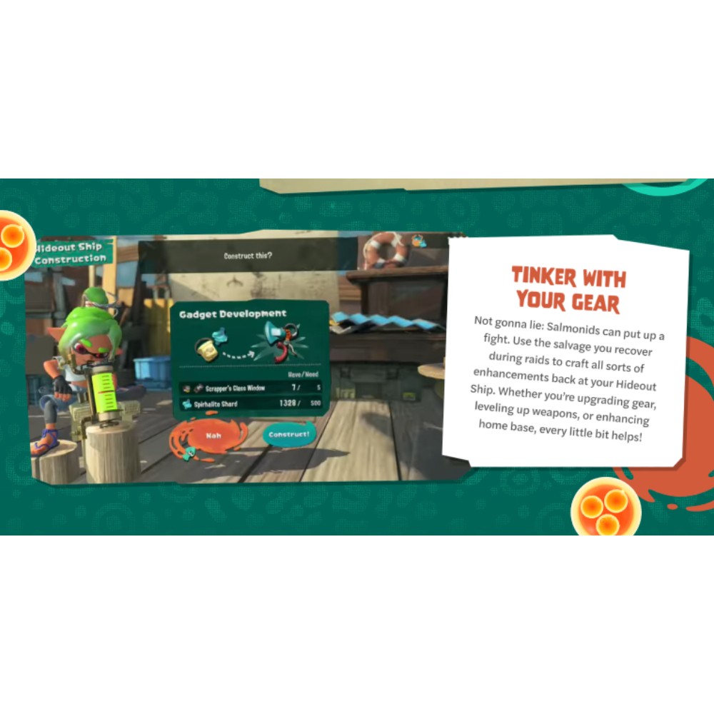 แผ่นเกม Nintendo Switch 2 : Splatoon Raiders
