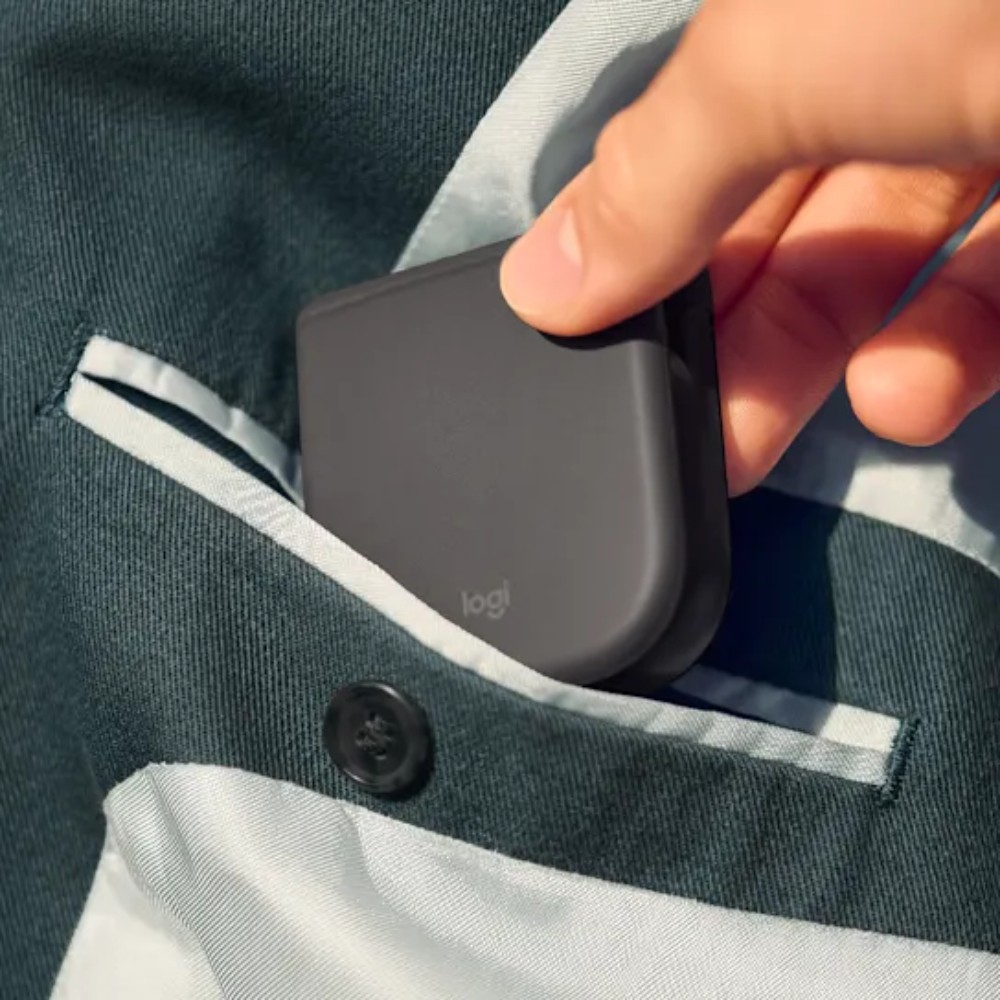 เมาส์ไร้สาย Logitech Mouse Mobi Fold Graphite