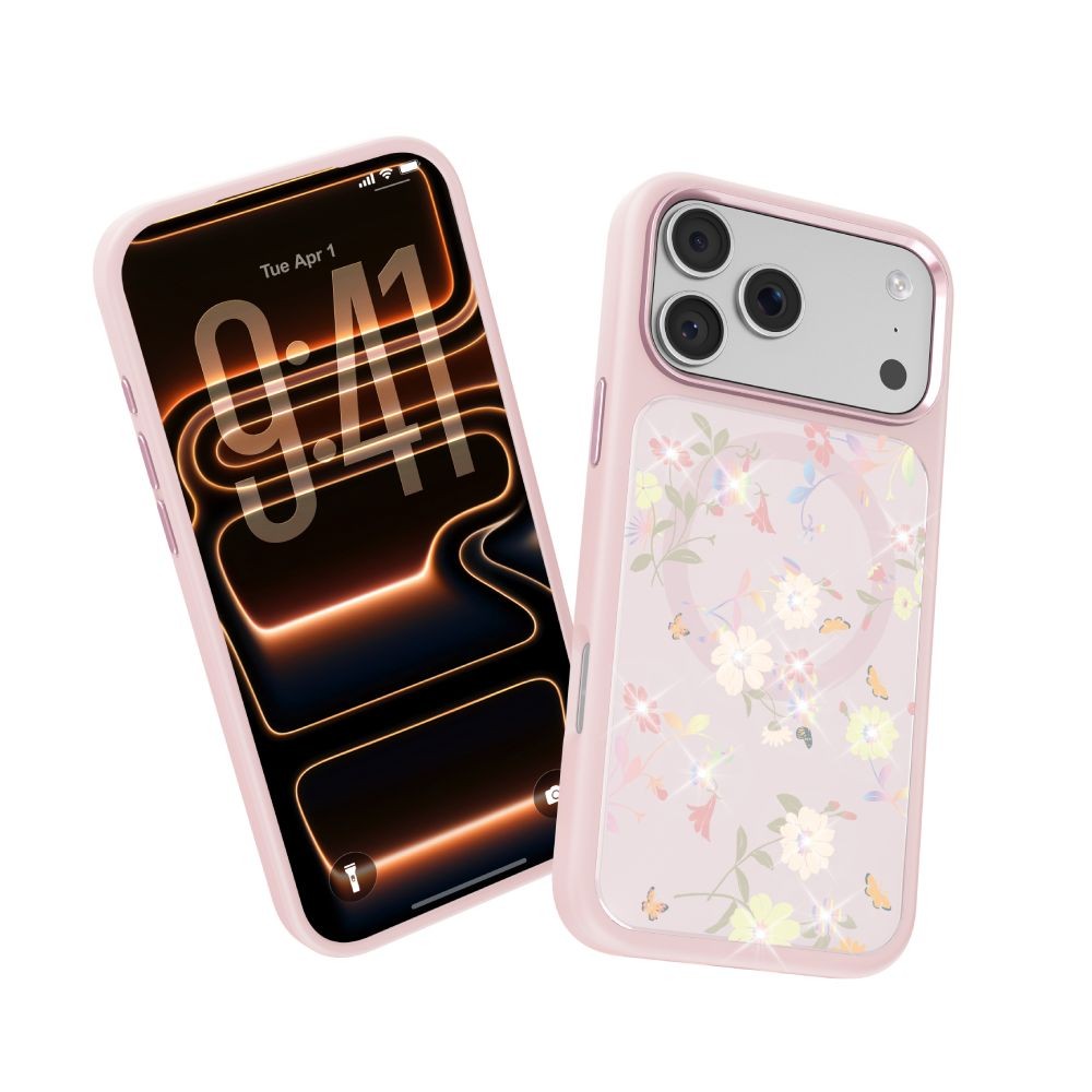 Mutural เคส iPhone 17 Pro Max Flora Story - Pink Blooms