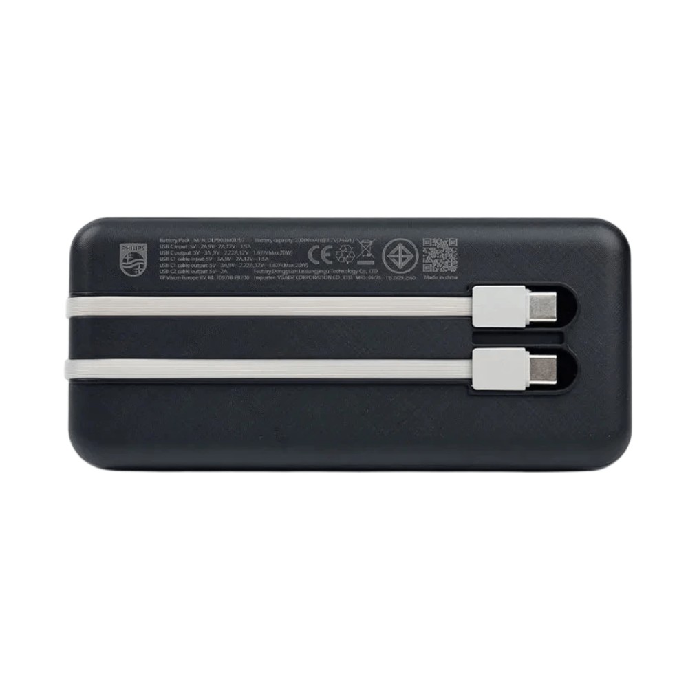 พาวเวอร์แบงค์ Philips 10000mAh DLP9026 Black