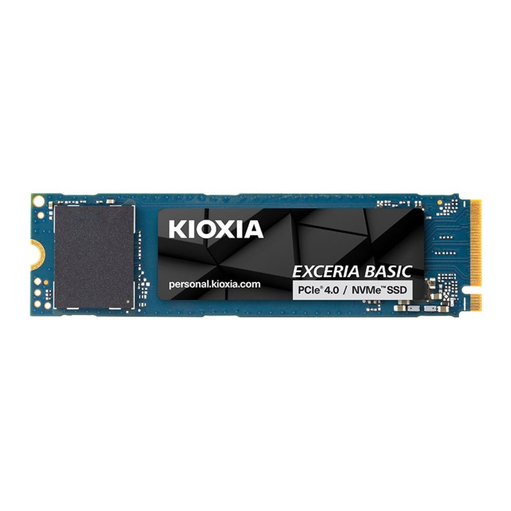 การ์ดเอสเอสดี KIOXIA EXCERIA BASIC 1TB SSD M.2 PCIe/NVMe R7200MB/s W6000MB/s (LSF10Z001TG8)