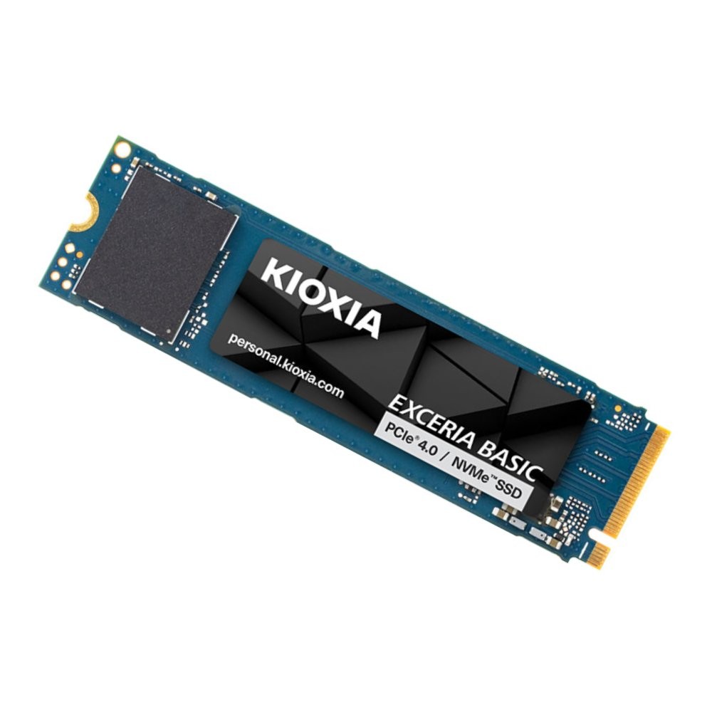 การ์ดเอสเอสดี KIOXIA EXCERIA BASIC 1TB SSD M.2 PCIe/NVMe R7200MB/s W6000MB/s (LSF10Z001TG8)