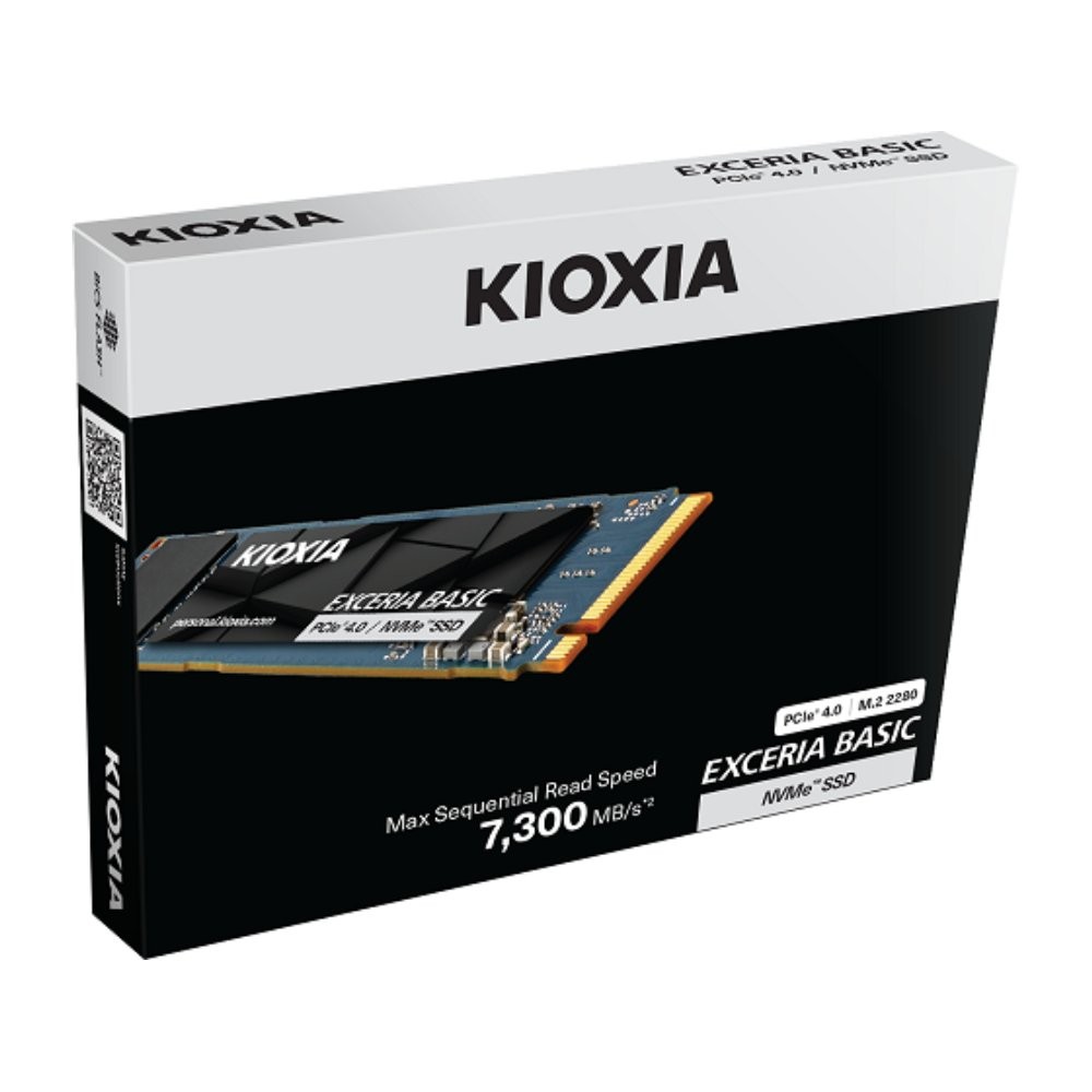 การ์ดเอสเอสดี KIOXIA EXCERIA BASIC 1TB SSD M.2 PCIe/NVMe R7200MB/s W6000MB/s (LSF10Z001TG8)