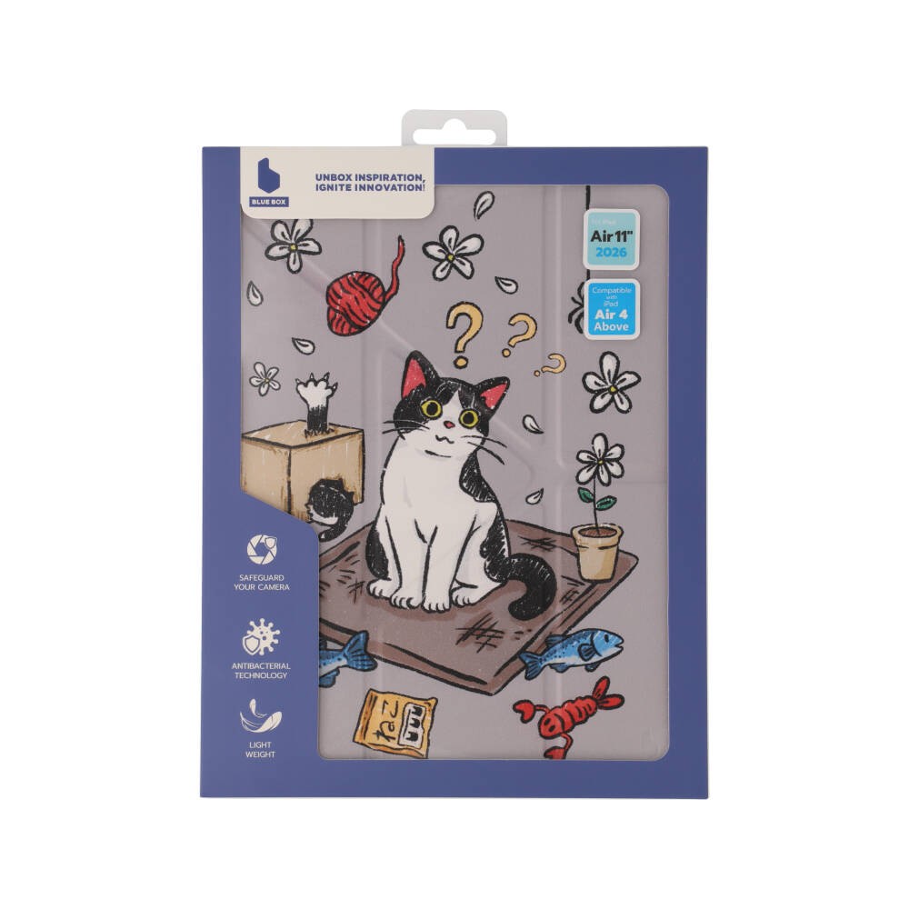 Blue Box เคส iPad Air6/7/8 11 2026 (M2/M3/M4) Y Model Art Collector - Cow Cat