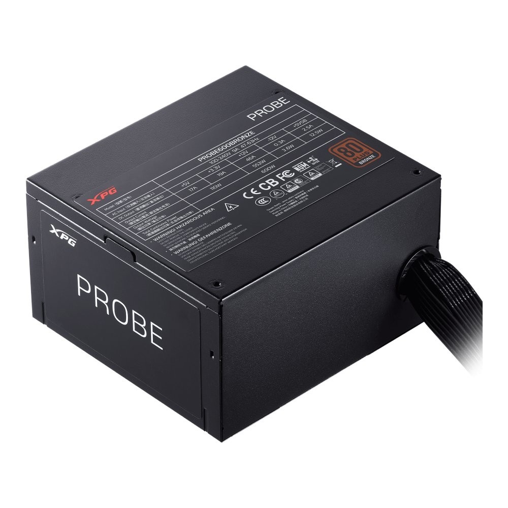 พาวเวอร์ซัพพลาย XPG PROBE Bronze 600W (80 Plus Bronze)