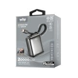 พาวเวอร์แบงค์ WHY 20,000 mAh PD 22.5W PB-204E-Black (CCC)