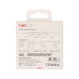 หูฟัง FOX 2-in-1 Wired Earphones Type-C and Lightning with Mic & Volume Control (P95) White