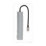 Blue Box USB Type-C High-Spec Hub 6-in-1 Multifunction Converter (USB3.0*2+HDMI+RJ45 1000Mbps+PD100W+Type-C)