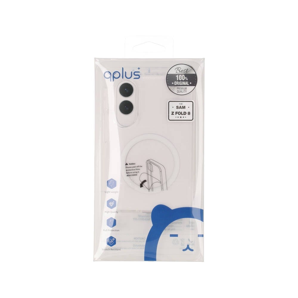 เคส QPLUS Samsung Galaxy Z Fold 8 Clear with Magnetic