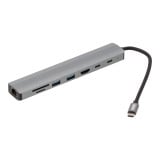 Blue Box USB Type-C High-Spec Hub 8-in-1 Multifunction Converter (USB3.0*2+HDMI+RJ45 1000Mbps+PD100W+Type-C+SD/TF)