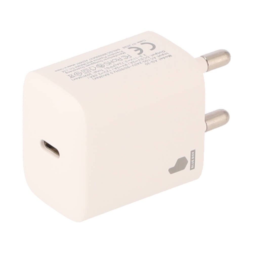 อะแดปเตอร์ Blue Box Wall USB Charger 1 USB-C (PD30W) White (BB-WC07) (TISI)