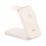 ที่ชาร์จไร้สาย QPLUS 3-in-1 Qi2 Wireless Charger Foldable Magnetic Stand 25W White (TX13-i3-Q22)