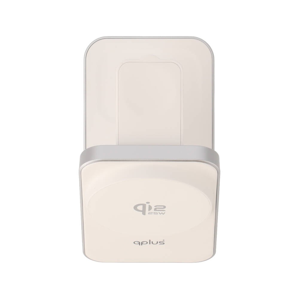 ที่ชาร์จไร้สาย QPLUS 3-in-1 Qi2 Wireless Charger Foldable Magnetic Stand 25W White (TX13-i3-Q22)
