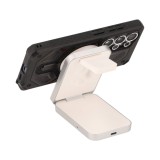 ที่ชาร์จไร้สาย QPLUS 3-in-1 Qi2 Wireless Charger Foldable Magnetic Stand 25W White (TX13-i3-Q22)