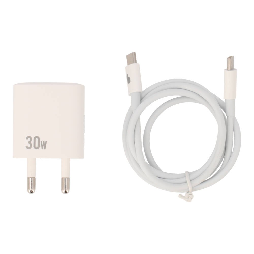 อะแดปเตอร์ Blue Box Wall USB Charger 1 USB-C (PD30W) White (TISI) + USB-C to USB-C Cable White (BB-WC06C) (TISI)