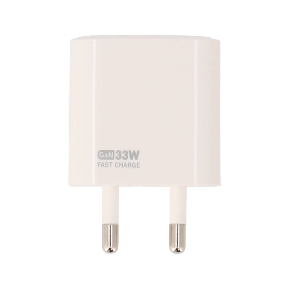 อะแดปเตอร์ FOX Wall USB Charger 1 USB-A (PD18W) / 1 USB-C (PD33W) + USB-C to USB-C Cable 1M. White (AC-314)