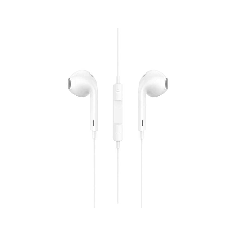 หูฟัง FOX 2-in-1 Wired Earphones Type-C and Lightning with Mic & Volume Control (P95) White