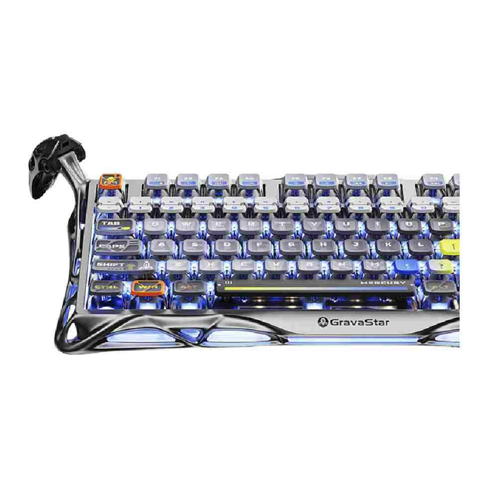 คีย์บอร์ดเกมมิ่ง GravaStar Wireless Gaming Keyboard Mercury K1 Pro