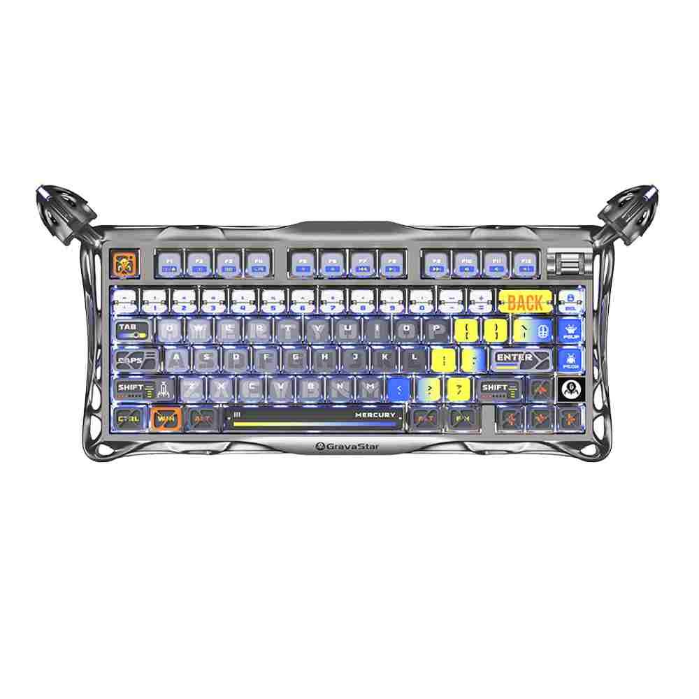 คีย์บอร์ดเกมมิ่ง GravaStar Wireless Gaming Keyboard Mercury K1 Pro