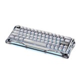 คีย์บอร์ดเกมมิ่ง GravaStar Magnetic Gaming Keyboard Mercury V60 Pro - Chrome Silver