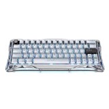 คีย์บอร์ดเกมมิ่ง GravaStar Magnetic Gaming Keyboard Mercury V60 Pro - Chrome Silver