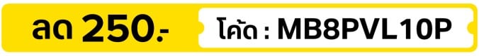 ลด 250.- ใส่โค้ด MB8PVL10P (12 - 31 Aug 26)
