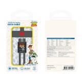 VEGER x Disney สายชาร์จพวงกุญแจ USB-C to USB-C 65W DATA 0.3M Toy Story Black (T1) (VU-CC23)