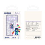 VEGER x Disney สายชาร์จพวงกุญแจ USB-C to USB-C 65W DATA 0.3M Stitch Purple (S13) (VU-CC23)