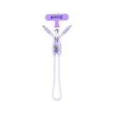 VEGER x Disney สายชาร์จพวงกุญแจ USB-C to USB-C 65W DATA 0.3M Stitch Purple (S13) (VU-CC23)