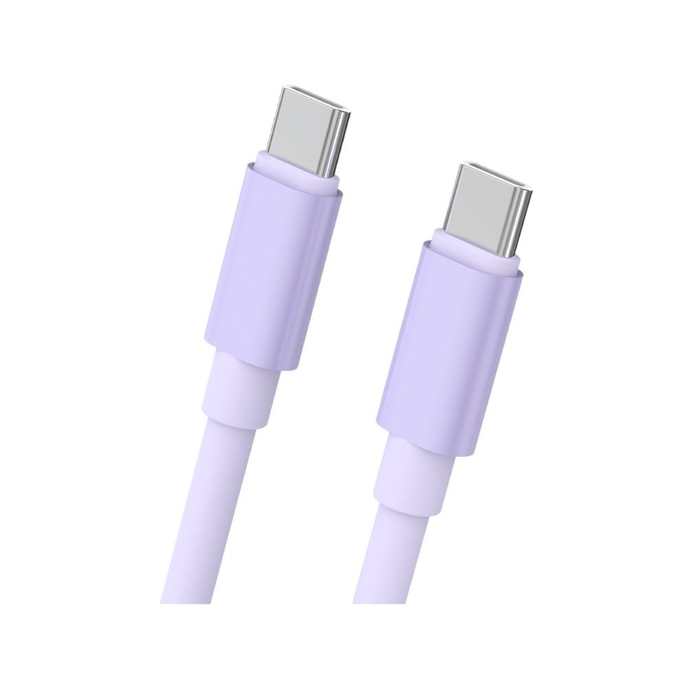 VEGER x Disney สายชาร์จพวงกุญแจ USB-C to USB-C 65W DATA 0.3M Stitch Purple (S13) (VU-CC23)