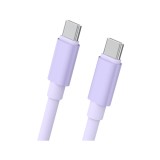 VEGER x Disney สายชาร์จพวงกุญแจ USB-C to USB-C 65W DATA 0.3M Stitch Purple (S13) (VU-CC23)