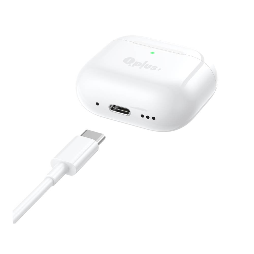 หูฟังไร้สาย QPLUS TWS BT6.0 True Wireless Stereo ANC QPOD White