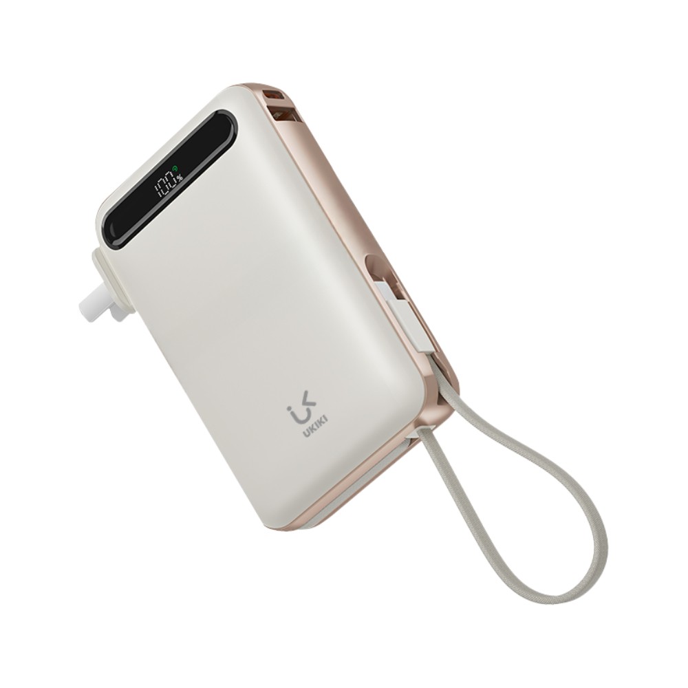 พาวเวอร์แบงค์ Ukiki 20,000 mAh Built-in Cable 3-in-1 22.5W KP20AC-01 (CCC) Cream