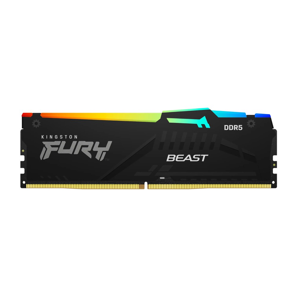 แรมพีซี Kingston DDR5 64GB/6400MHz. CL32 (2x34GB) Fury Beast RGB - KF564C32BBEAK2-64