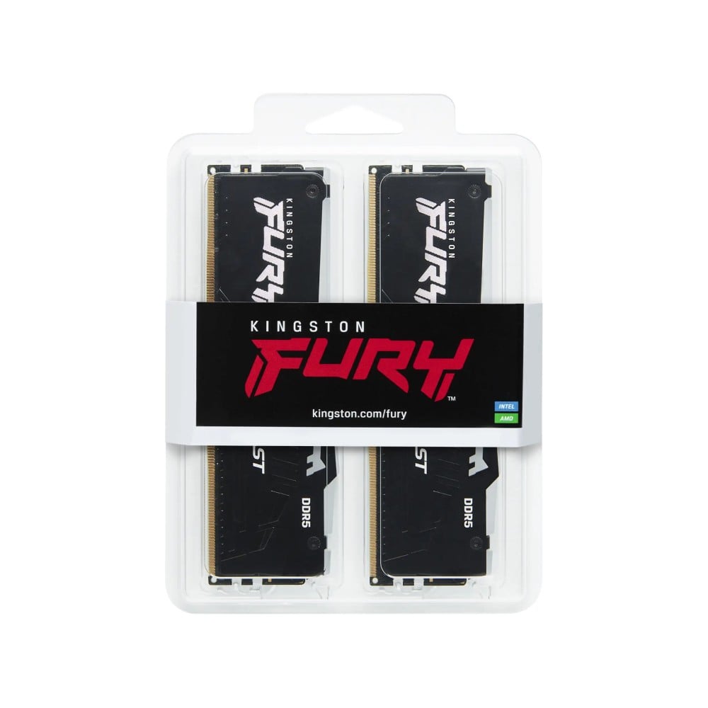 แรมพีซี Kingston DDR5 64GB/6400MHz. CL32 (2x34GB) Fury Beast RGB - KF564C32BBEAK2-64