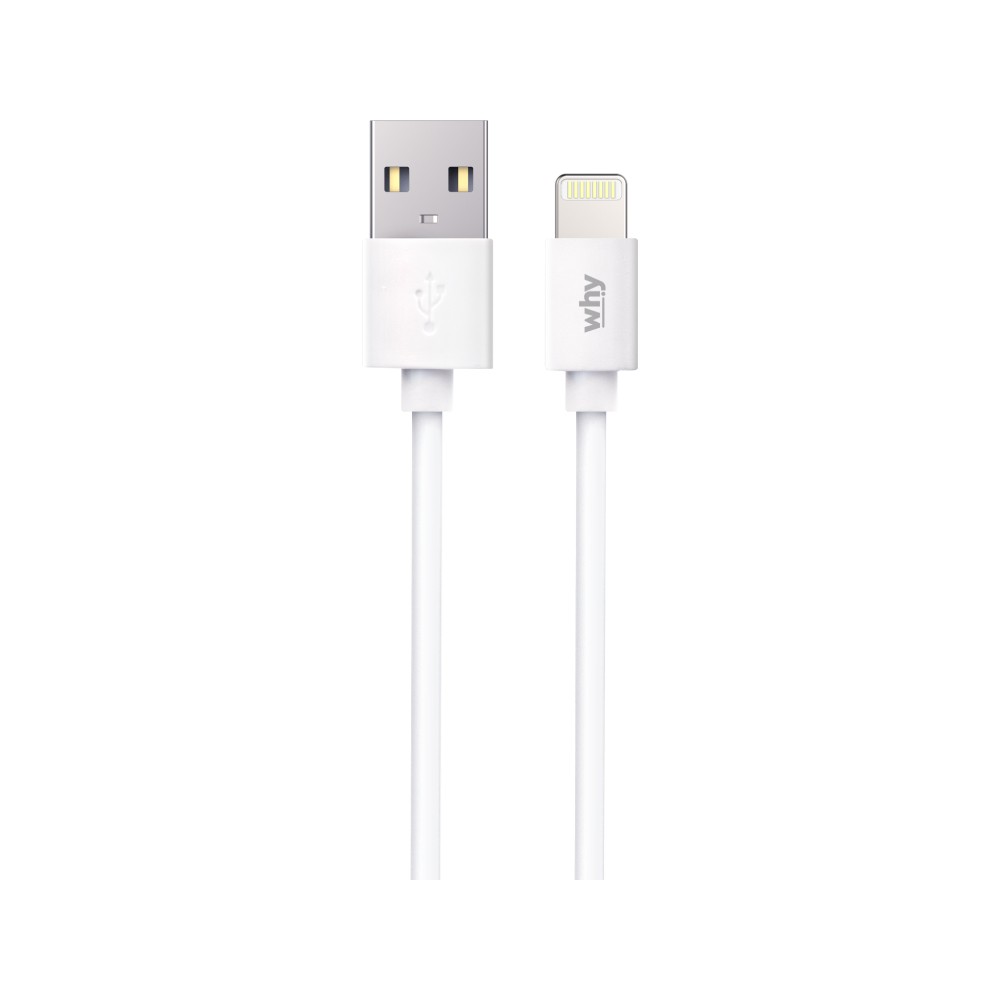 สายชาร์จ WHY USB-A to Lightning 2.4A Space2 1M. White (UC-2131B)