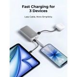 พาวเวอร์แบงค์ AUKEY 10000 mAh Spark Sling Fast Charging USB-C Cable PB-Y61 Light Gray (CCC)