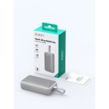 พาวเวอร์แบงค์ AUKEY 10000 mAh Spark Sling Fast Charging USB-C Cable PB-Y61 Light Gray (CCC)