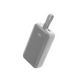 CS@ AUKEY Power Bank 10000mAh Spark Sling Fast Charging USB-C Cable PB-Y61 Light Gray (CCC)