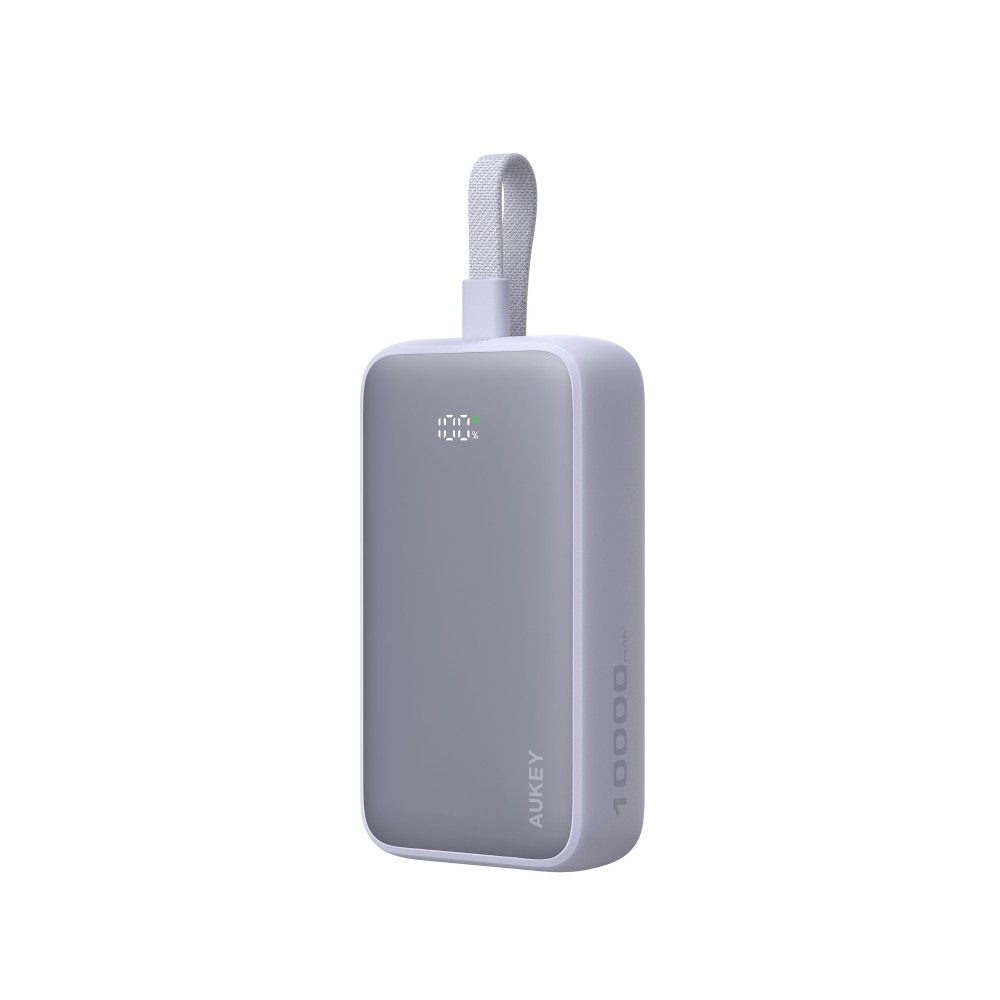 พาวเวอร์แบงค์ AUKEY 10000 mAh Spark Sling Fast Charging USB-C Cable PB-Y61 Light Purple (CCC)
