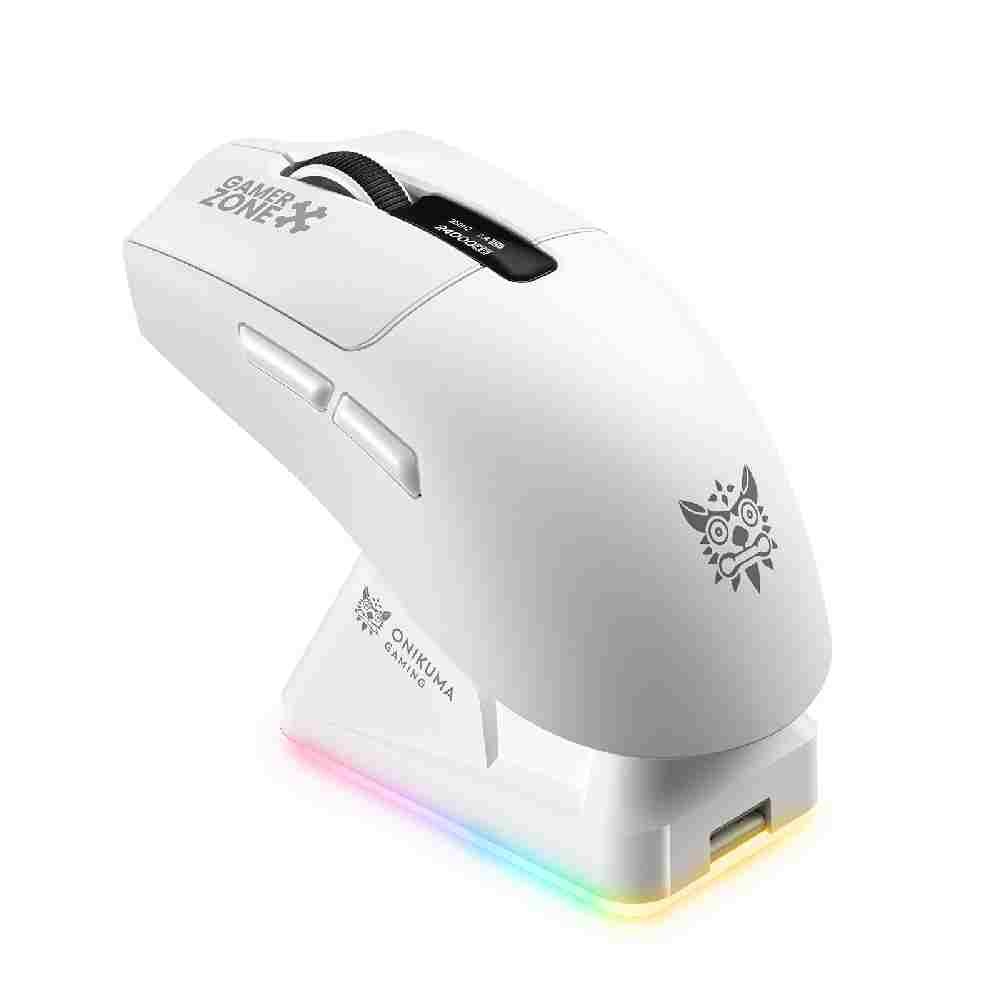 เมาส์เกมมิ่ง Onikuma Gaming Mouse DM10 Tri-Mode (White)