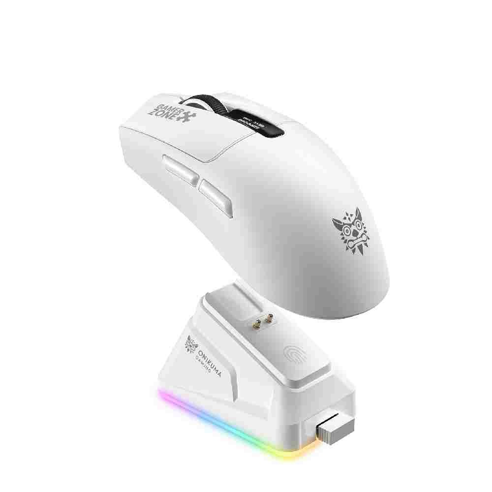 เมาส์เกมมิ่ง Onikuma Gaming Mouse DM10 Tri-Mode (White)
