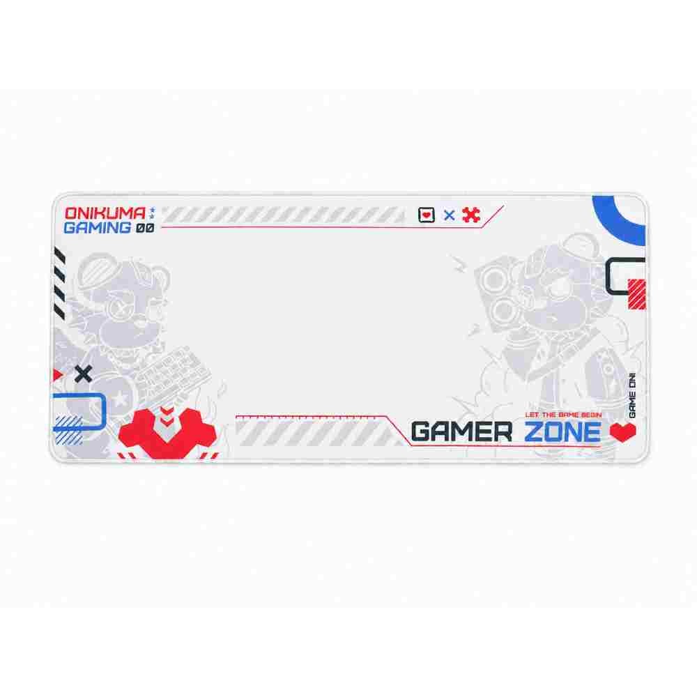 แผ่นรองเมาส์ Onikuma Mousepad Coolest Gamer Zone (MP010) 900x400x3mm (White)
