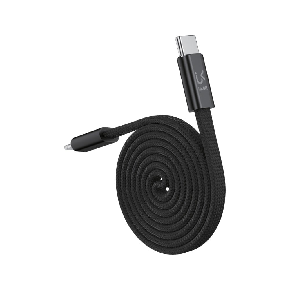 สายชาร์จ UKIKI USB-C to Lightning DATA Cable 27W 1M. Black (KCL-02BK)